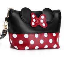 cute minnie mouse bow design black red