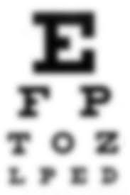 Pictures Of Fuzzy Eye Chart K0350518