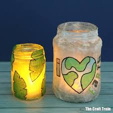 Mason Jar Lanterns For Earth Day The