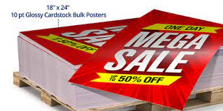 bulk poster printing with