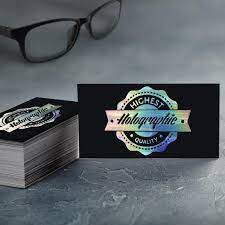 Get holographic foil personalized business cards or make your own from scratch! Red Channel Design Suede Holographic Foil Business Card Suede Raised Foil Broker Advocate