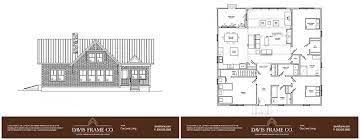 One Level Timber Frame Floor Plans