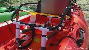 5hp outboard on a kayak! Diy Kayak Raised Seat Youtube