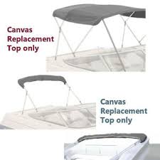 Details About Boat Pontoon Bimini Top Fabric Canvas W Boot 3 Bow 4 Bow Without Frame