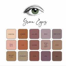 seint eyeshadows for green eyes
