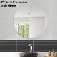 Fab Glass And Mirror Frameless Round