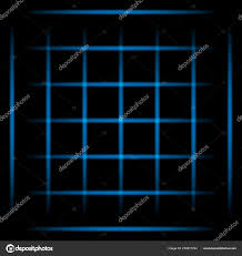 Blue Fading Neon Light Elements Grid Black Background