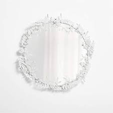 White Flower Crown 30 Kids Wall Mirror
