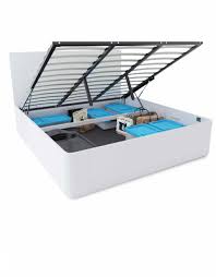 pratico king storage bed with gas lift