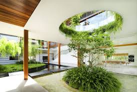 Interior Courtyard And Rooftop Garden