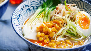 creamy vegetarian miso ramen with soya