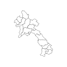 doodle map of laos with states 2550877