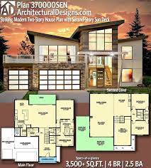 House Plan With Second Story Sun Deck