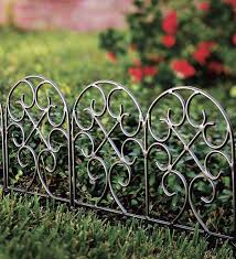 Classic Wrought Iron Garden Edging With
