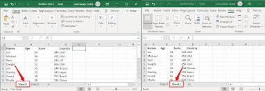 how to compare two excel files and