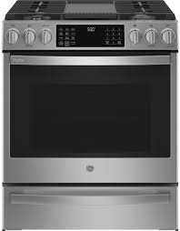Called ge and was given a appointment 2 weeks later. Ge Pgs930ypfs 30 Inch Smart Slide In Gas Range With 5 Sealed Burners 5 6 Cu Ft True Convection Oven Storage Drawer No Preheat Air Fry Self Clean Steam Built In Wifi Tri Ring Burner Csa Certified