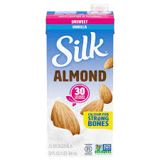 silk almond milk vanilla unsweetened