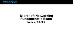 Mta 98 366 Free Practice Test Microsoft Networking Fundamentals Examtopics Com