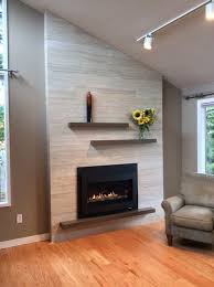 Brown Walls And A Tile Fireplace Ideas