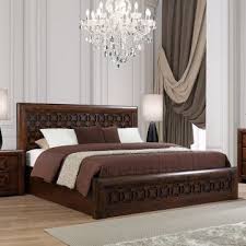 casablanca solidwood queen bed with
