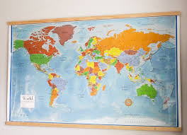 diy home world map with magnetic