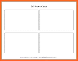 Blank Index Card Template Template New 3 5 Index Card For Mac