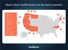 where mobile home values are least