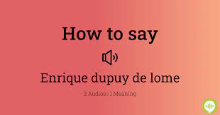How To Say Enrique Dupuy De Lome gambar png
