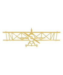 Tanelorn Goldtone Geometric Airplane