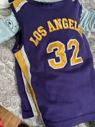The throwback nba jersey dresses bringing back the late 90s early 2000s fashion, with a nostalgic feel and vibe! This Was My Very First Laker Jersey Outfit As A Baby Thanks To My Parents Who Took Care Of It Now I Pass It On To My Son He Ll Def Grow Into