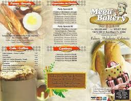 menu of mega bakery in miami gardens