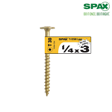 Spax 1 4 In X 3 In Torx Powerlag T Star Drive Washer Head Yellow Zinc Coated Lag Screw