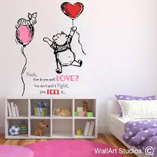 Piglet And Pooh Love Nursery Wall