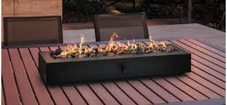 Outdoor Tabletop Gas Fire Pit Table