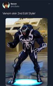 Venom is a marvel series outfit in fortnite: Venom Second Edit Style Via Itzblake Fortniteleaks
