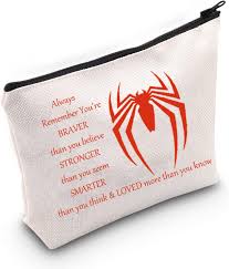 levlo spiderman cosmetic make up bag