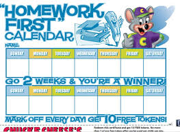 Chuck E Cheese Coupons Free Tokens For Homework Reward
