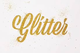 gold glitter text effect free