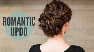 Fancy side bun hairstyles, braided and curly styles with the lifted up part are stunning picks for. How To Curly Romantic Updo Youtube