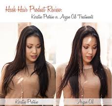 argan oil hair treatment vs keratin
