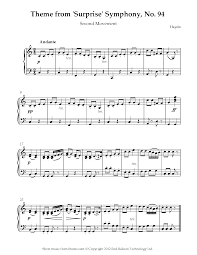 25 scores found for joseph haydn symphony no.94 surprise. Haydn Theme From Surprise Symphony No 94 Mvt 2 Sheet Music For Piano 8notes Com