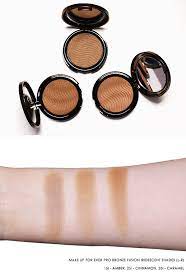 make up for ever pro bronze fusion swatches