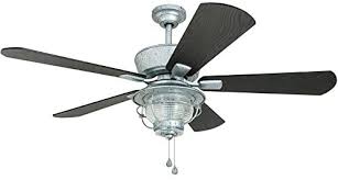 This enables you to select a design that goes with the harbor breeze mazon is one of the best ceiling fans available on the market right now. Harbor Breeze Merrimack 52 In Galvanized Indoor Outdoor Downrod Or Close Mount Ceiling Fan With Light Kit Tools Home Improvement Ceiling Fans Accessories