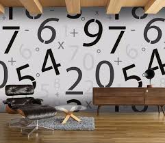 Math Numbers Wallpaper Mural Wallmur