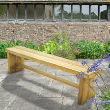 Double Sleeper Wooden Garden Bench