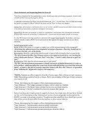 thesis statements and supporting points for essay  