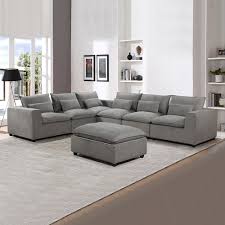 Eyre 6 Seater Sofa With Ottoman