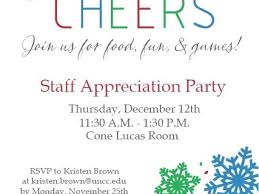 Employee Appreciation Party Invitation Wording For Employee