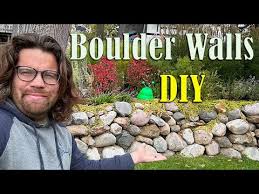 Install A Diy Boulder Retaining Wall