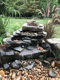 The diy cascading falls packages offers a waterfall with streambed that disappears into a bed of gravel, where it is. Buy Pondless Waterfall Kit Backyard Water Features Boulder Fountain Ship All Over Usa Boulder Fountain